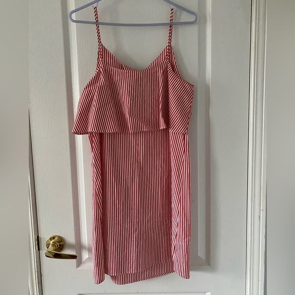 Red and White Striped Dress - Picture 2 of 2